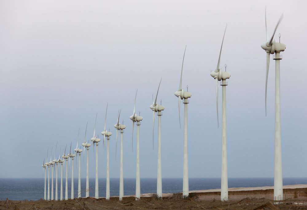 Molinos de viento en Arinaga